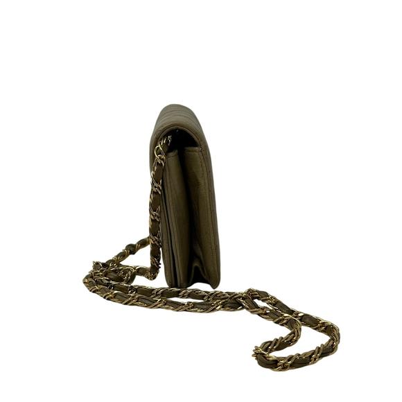 Jay Herbert Tan Leather Quilted Small Purse - Picture 2 of 14